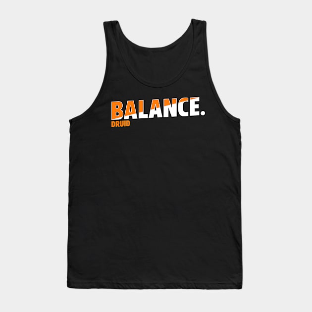 Balance Druid Tank Top by Sugarpink Bubblegum Designs